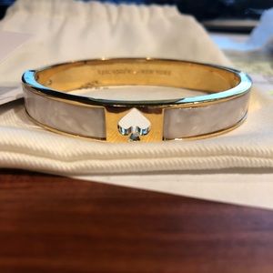Kate spade opal pearl gold bangle bracelet